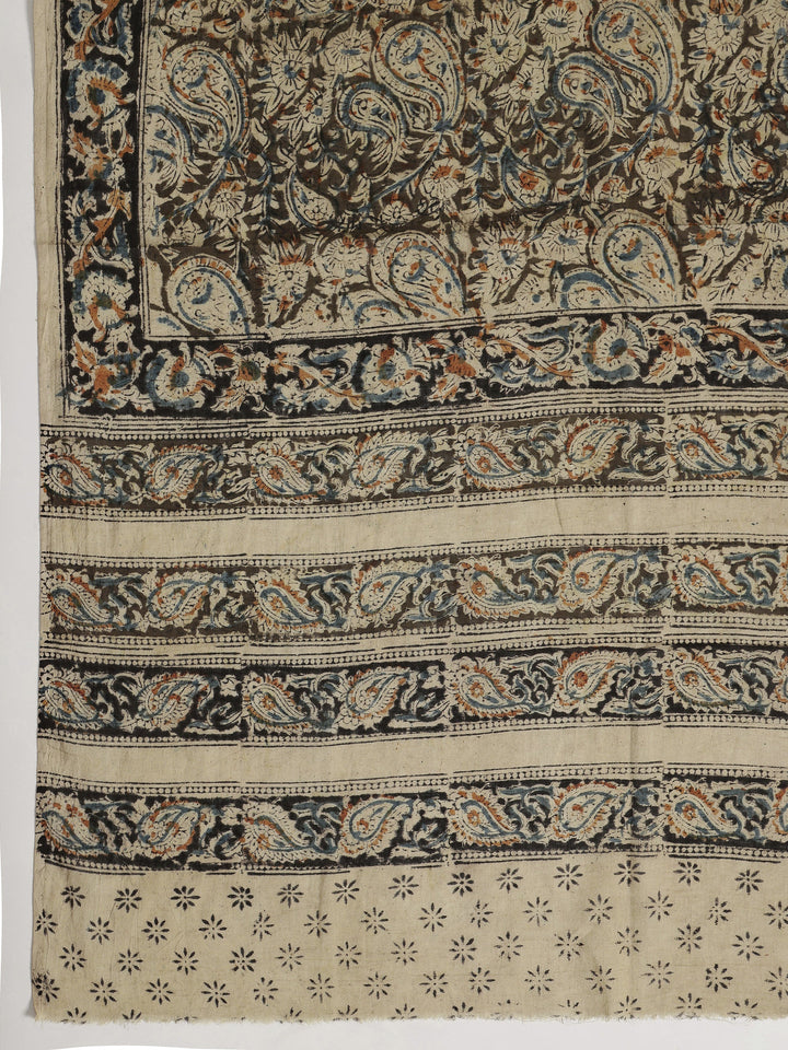 Red Printed Cotton Dress Material With Dupatta