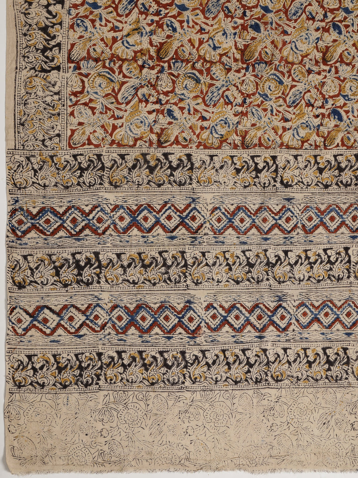 Green Printed Cotton Dress Material With Dupatta