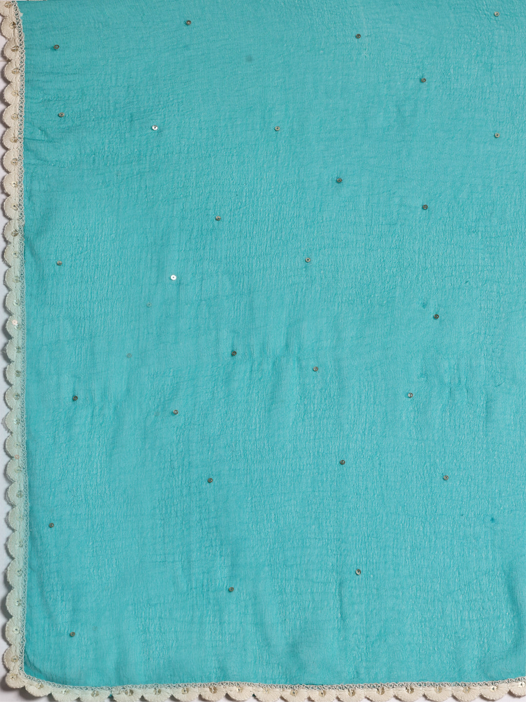 Mahira  Green Printed Silk Blend A-Line Kurta With Trousers & Dupatta