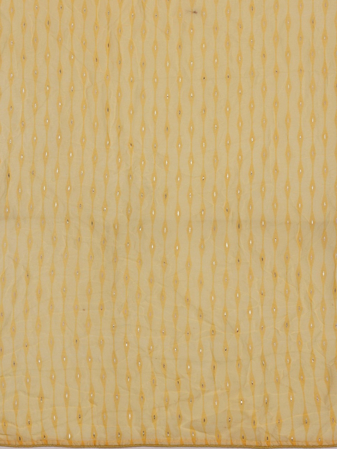 Yellow Printed Poly Georgette Saree With Unstitched Blouse Piece - Libas