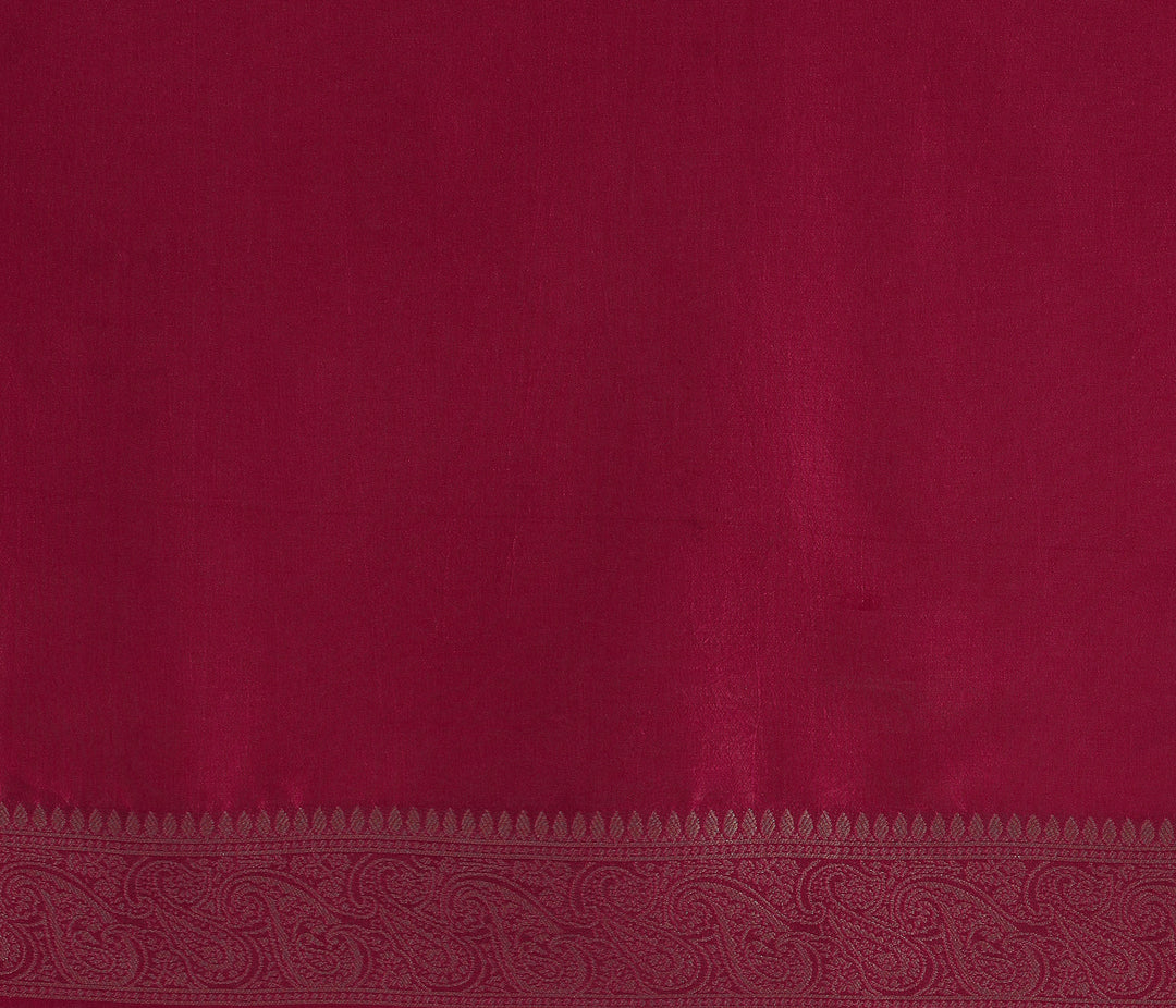 Libas Art Pink Woven Design Satin Saree With Unstitched  Blouse Piece