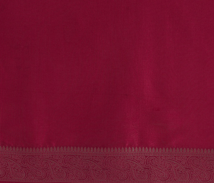 Libas Art Pink Woven Design Satin Saree With Unstitched  Blouse Piece