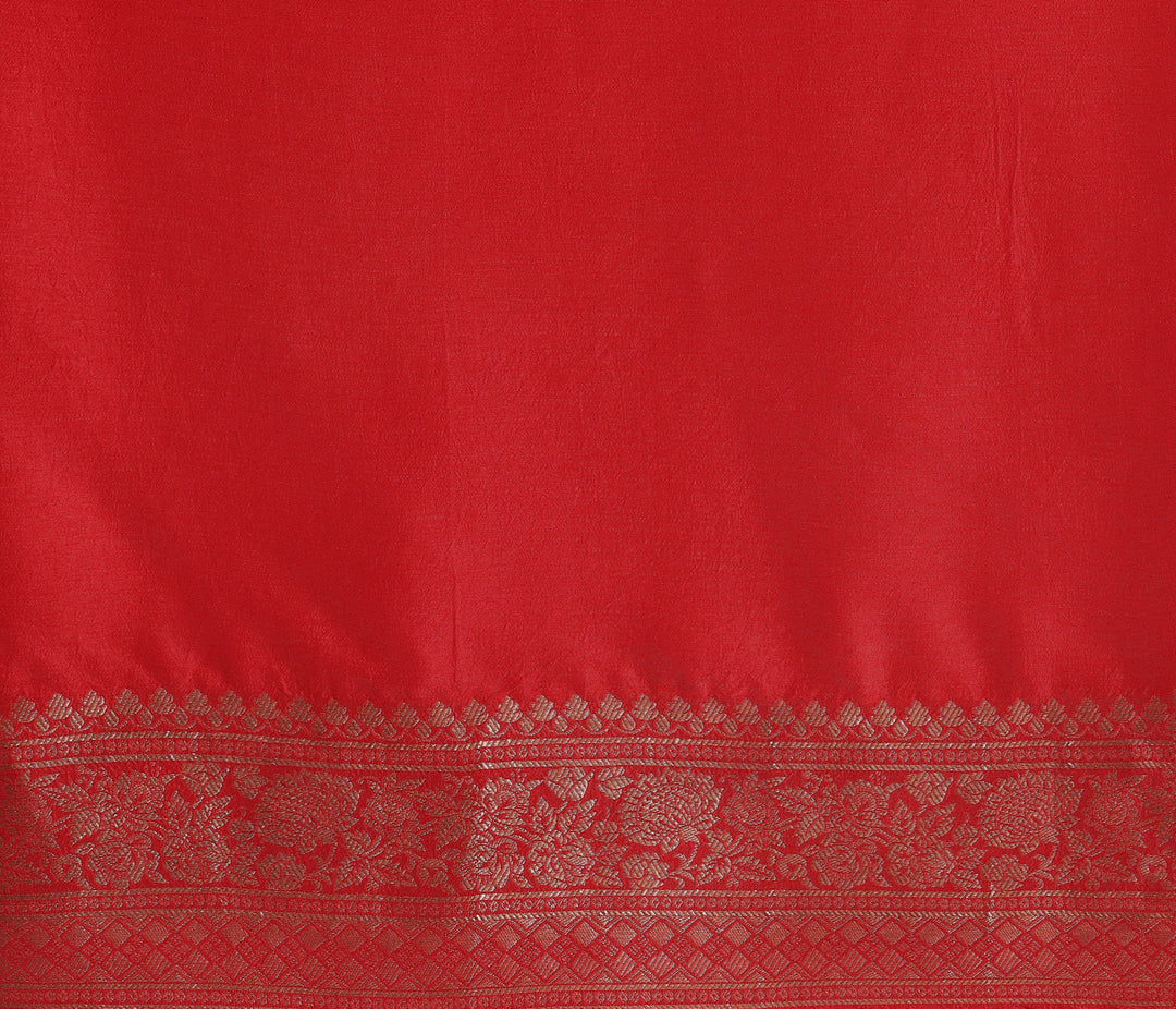 Libas Art Multicoloured Woven Design Satin Saree With Unstitched  Blouse Piece