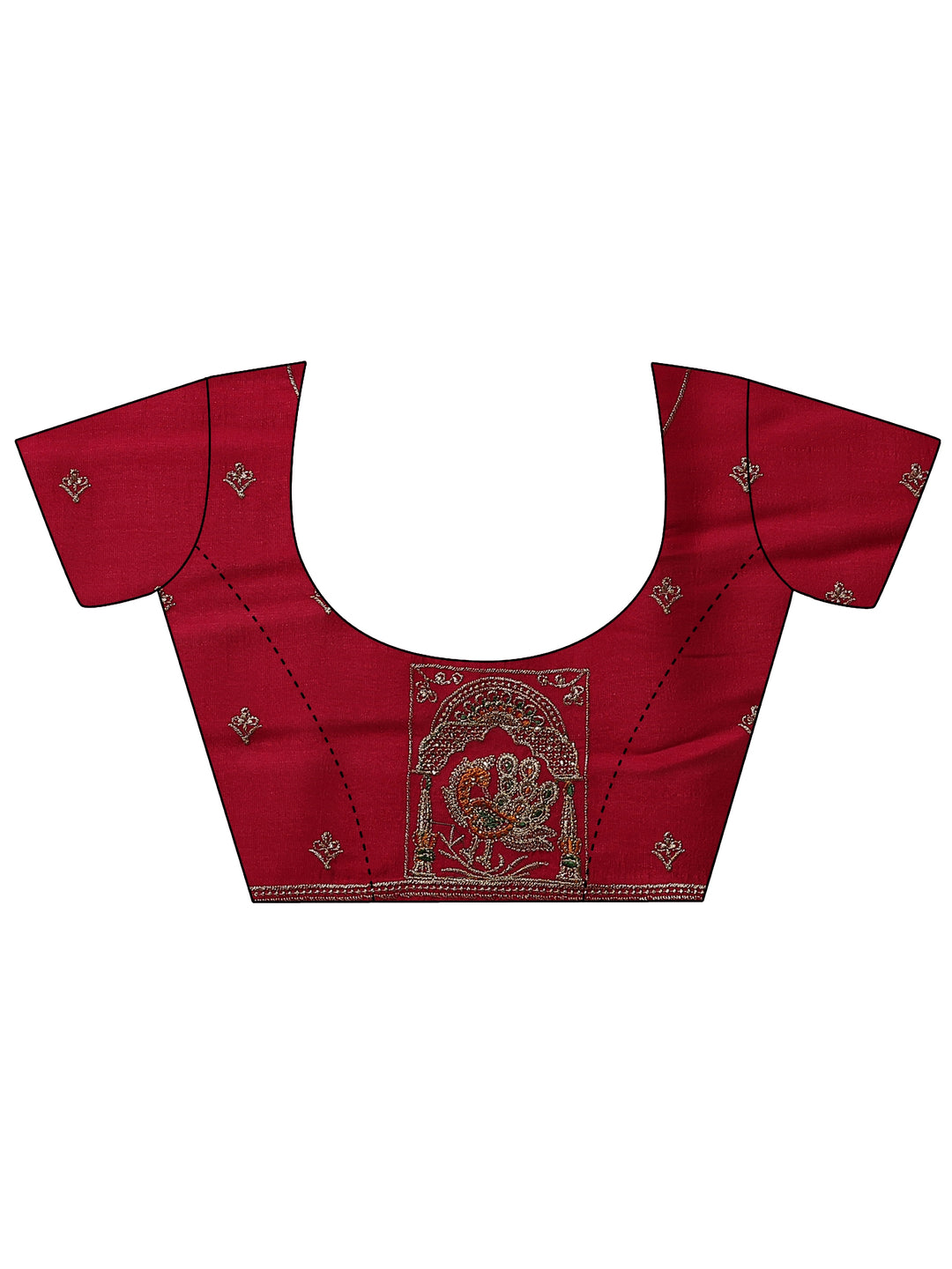 Mustard Bandhani Printed Silk Blend Sarees With Unstitched Blouse Piece