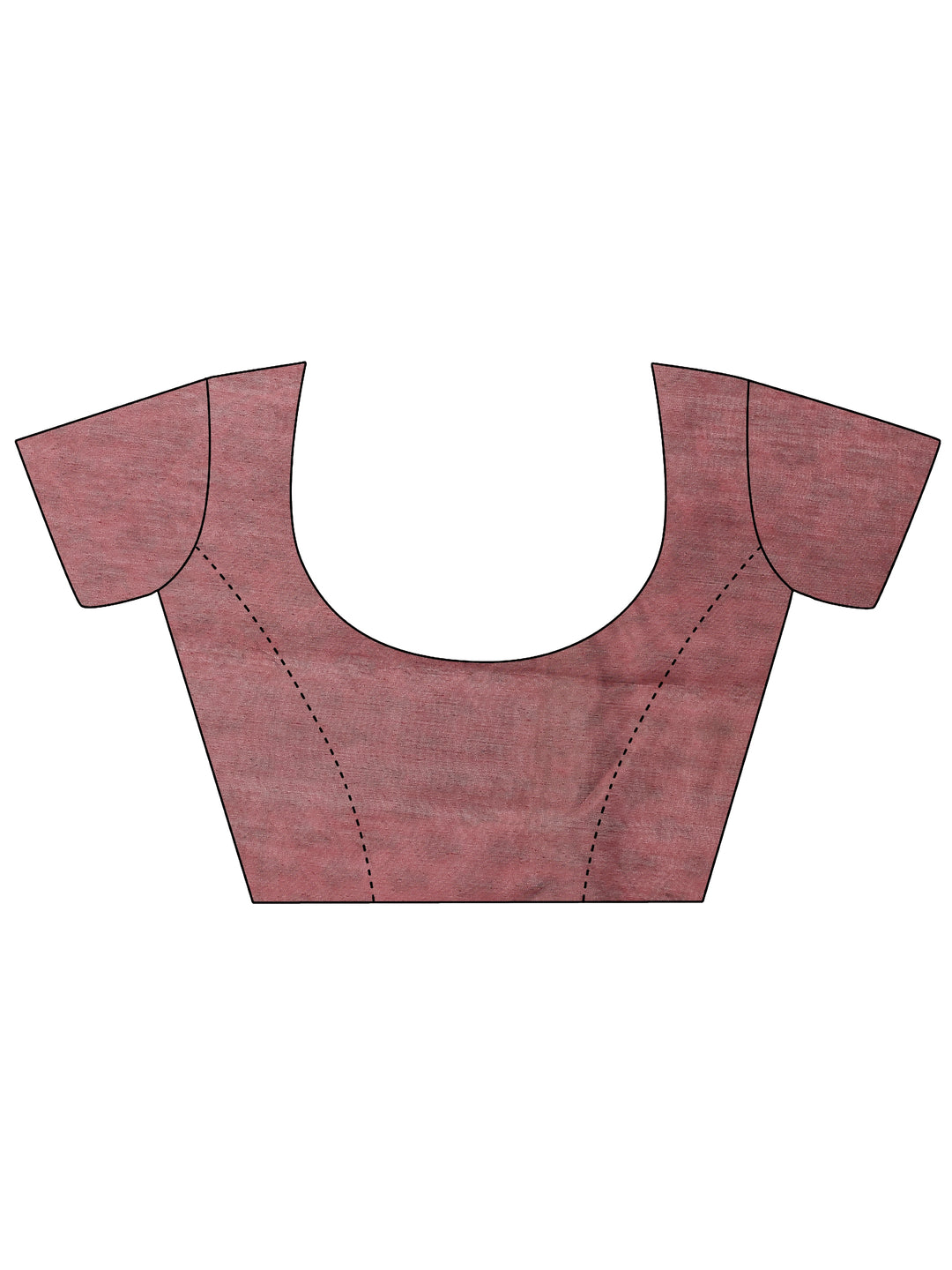 Maroon Printed Silk Blend Saree With Unstitched Blouse Piece