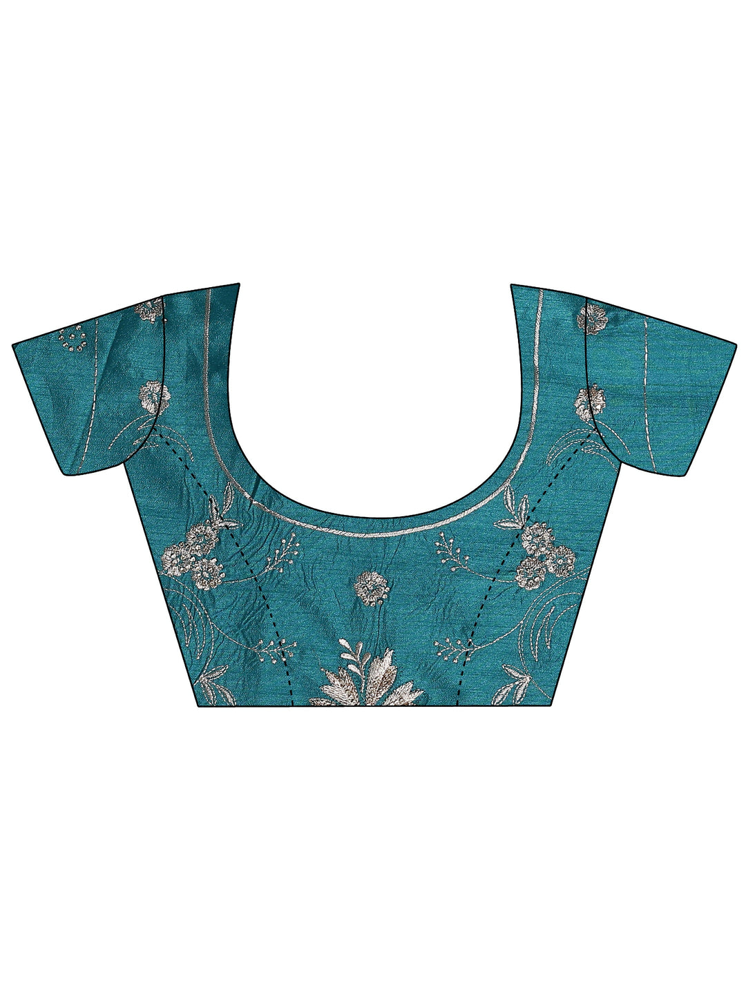 Red Solid Silk Blend Saree With Unstitched Blouse Piece