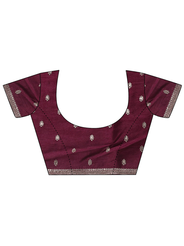 Pink Embroidered Organza Saree With Unstitched Blouse Piece