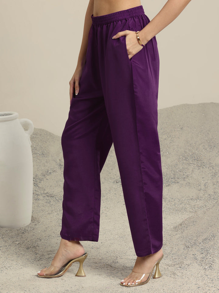 Burgundy Yoke Design Organza Straight Suit Set With Dupatta