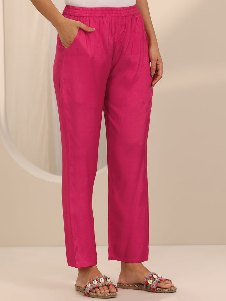 Pink Embroidered Organza Straight Suit Set With Dupatta