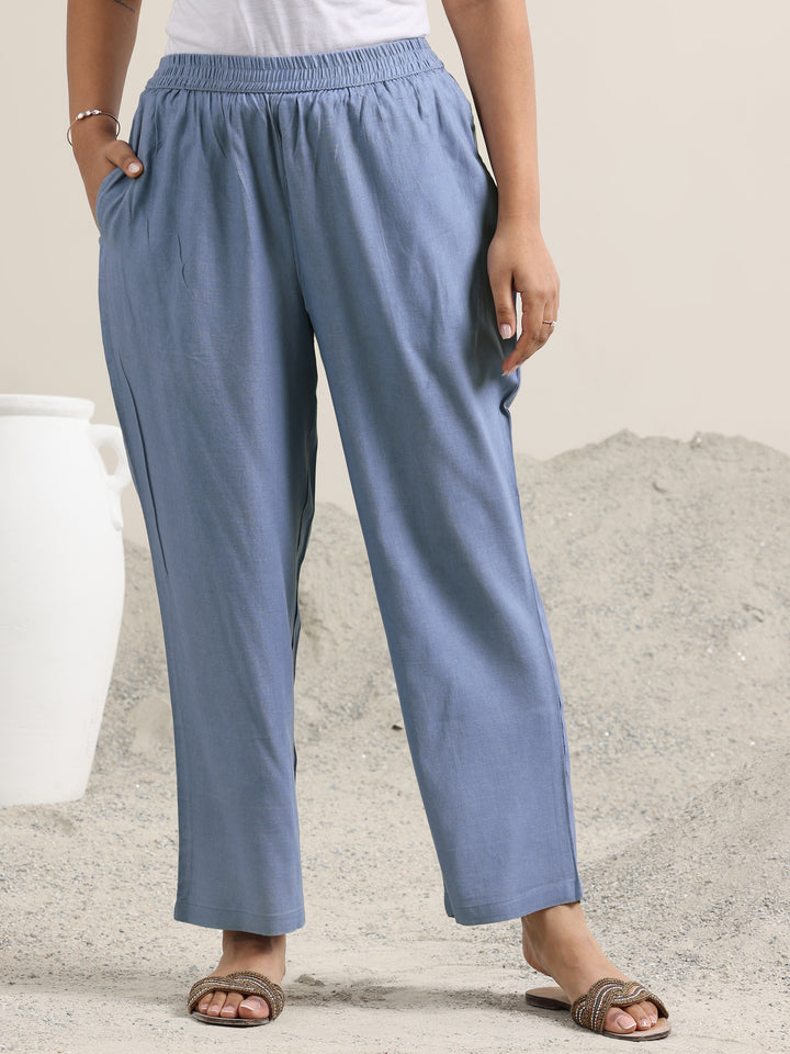 Off White Printed Linen Straight Suit With Dupatta