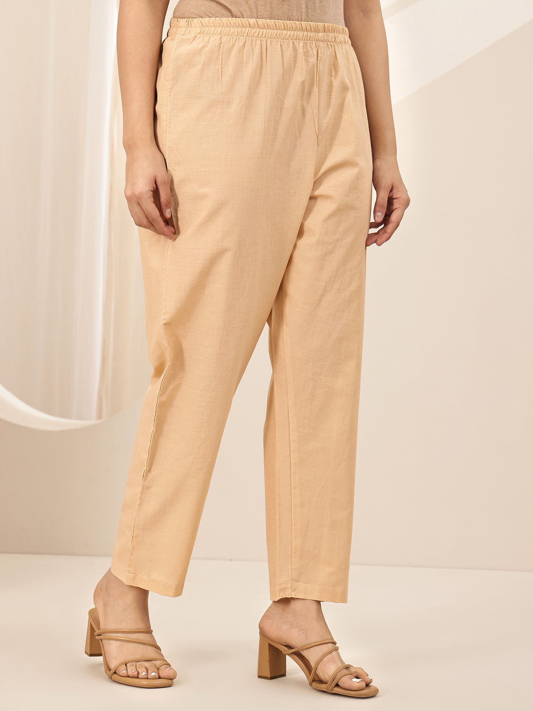 Off White Printed Cotton Straight Suit Sets With Dupatta