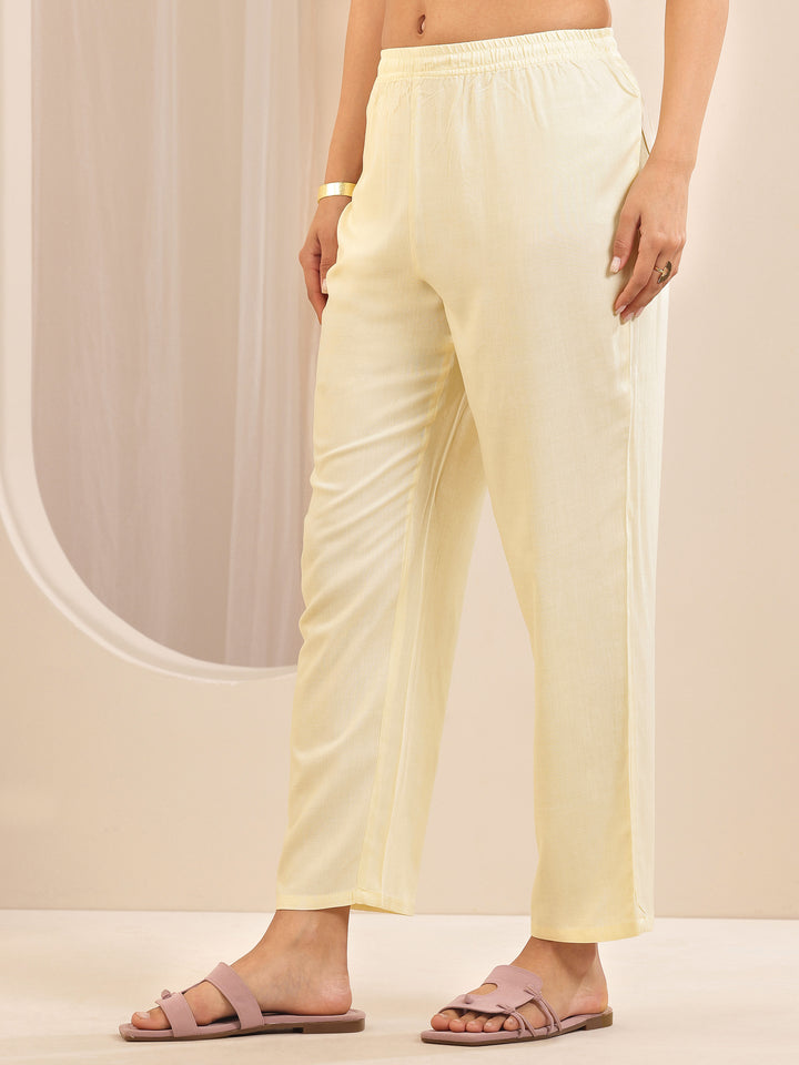 Cream Self Design Chanderi Silk Straight Suit Sets With Dupatta