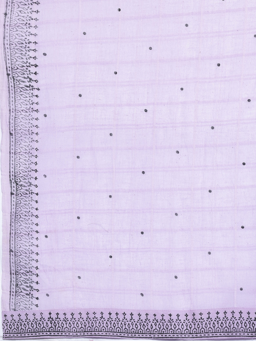 Lavender Woven Design Cotton Straight Suit With Dupatta