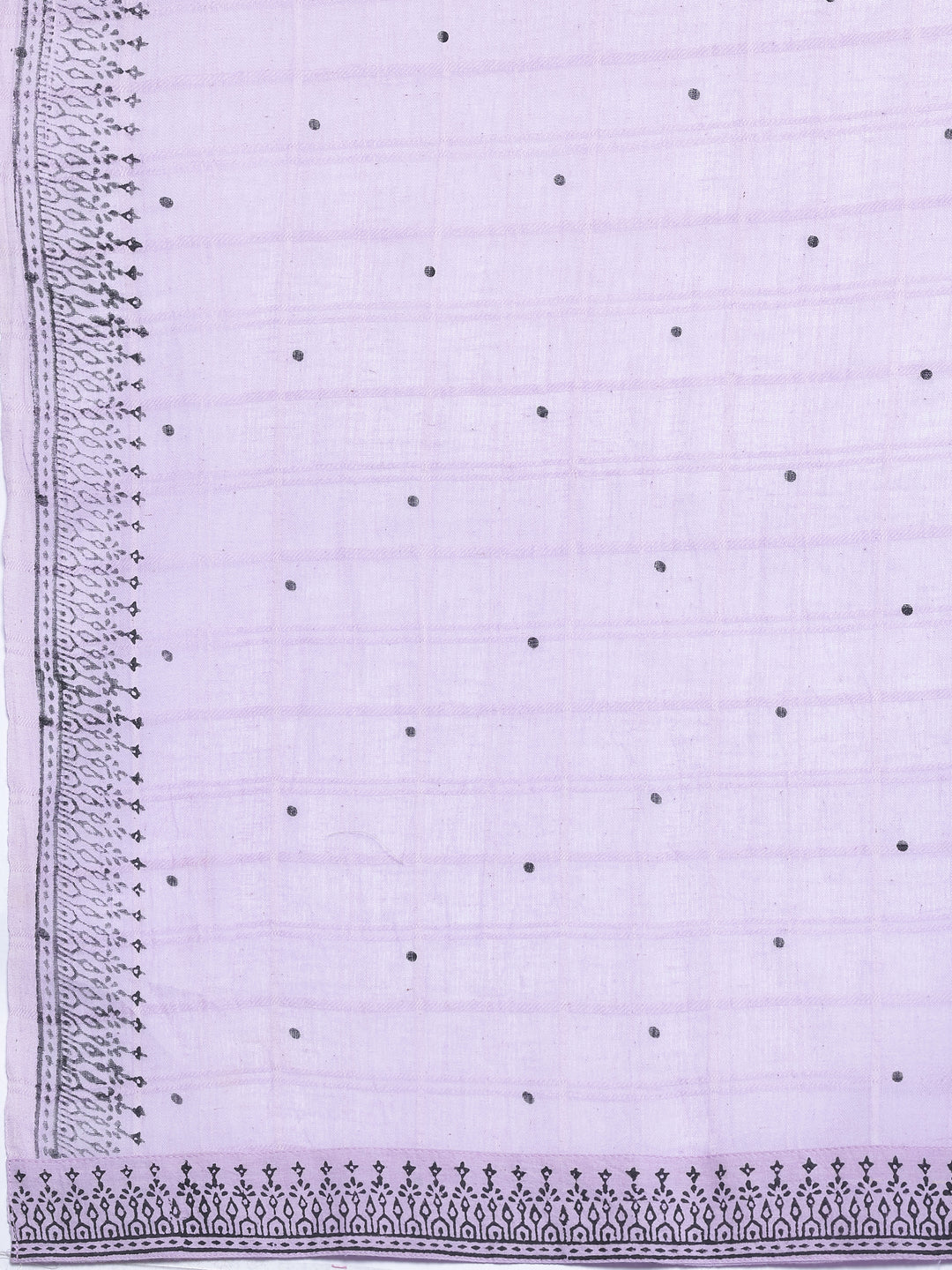 Lavender Woven Design Cotton Straight Suit With Dupatta