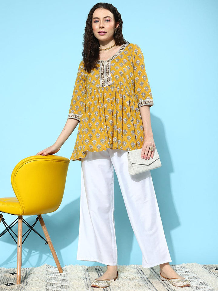 White Solid Silk Palazzos