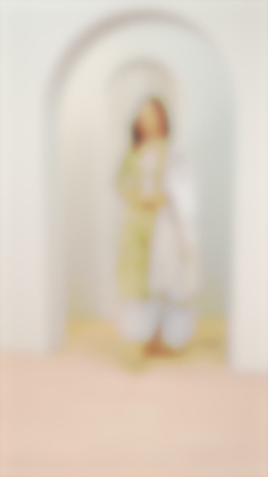 Mustard Printed Cotton Straight Suit With Dupatta