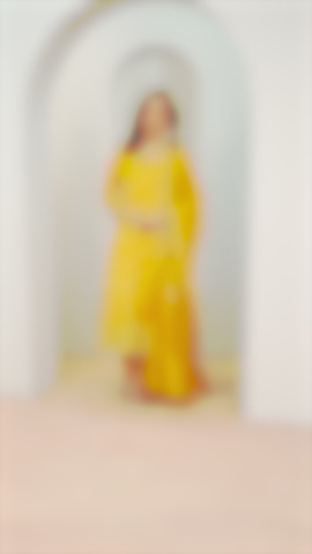 Mustard Woven Design Silk Blend Straight Suit With Dupatta