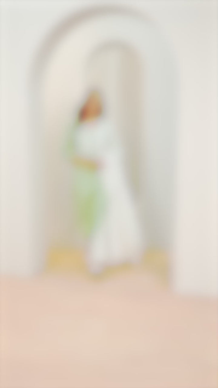 Green Printed Cotton Straight Suit With Dupatta