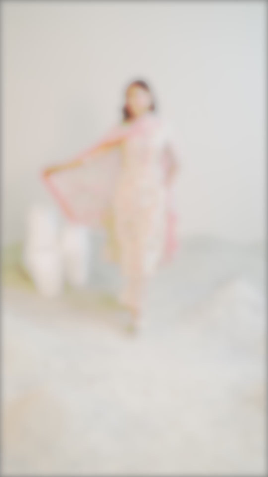 Off white Printed Silk Blend Straight Suit Set With Dupatta