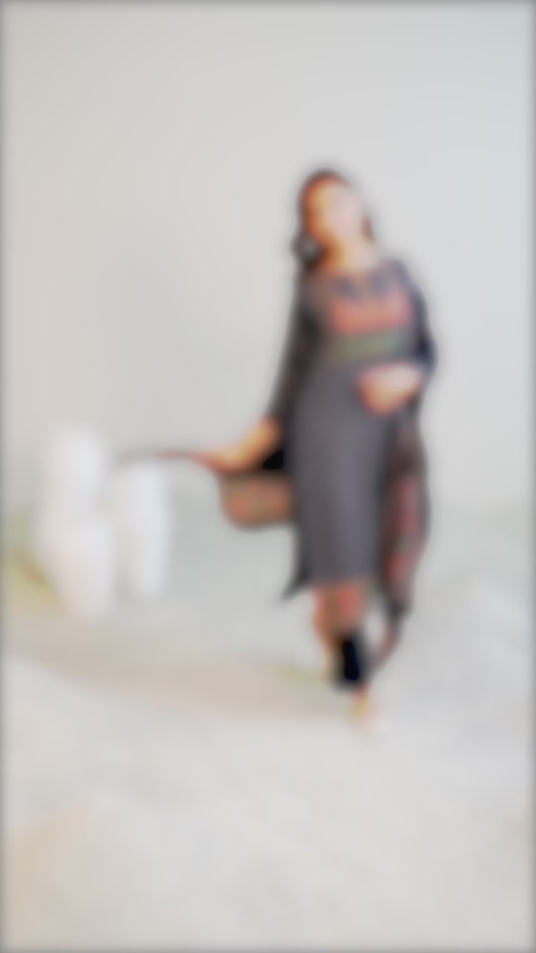 Navy Blue Printed Silk Blend Straight Suit Set With Dupatta