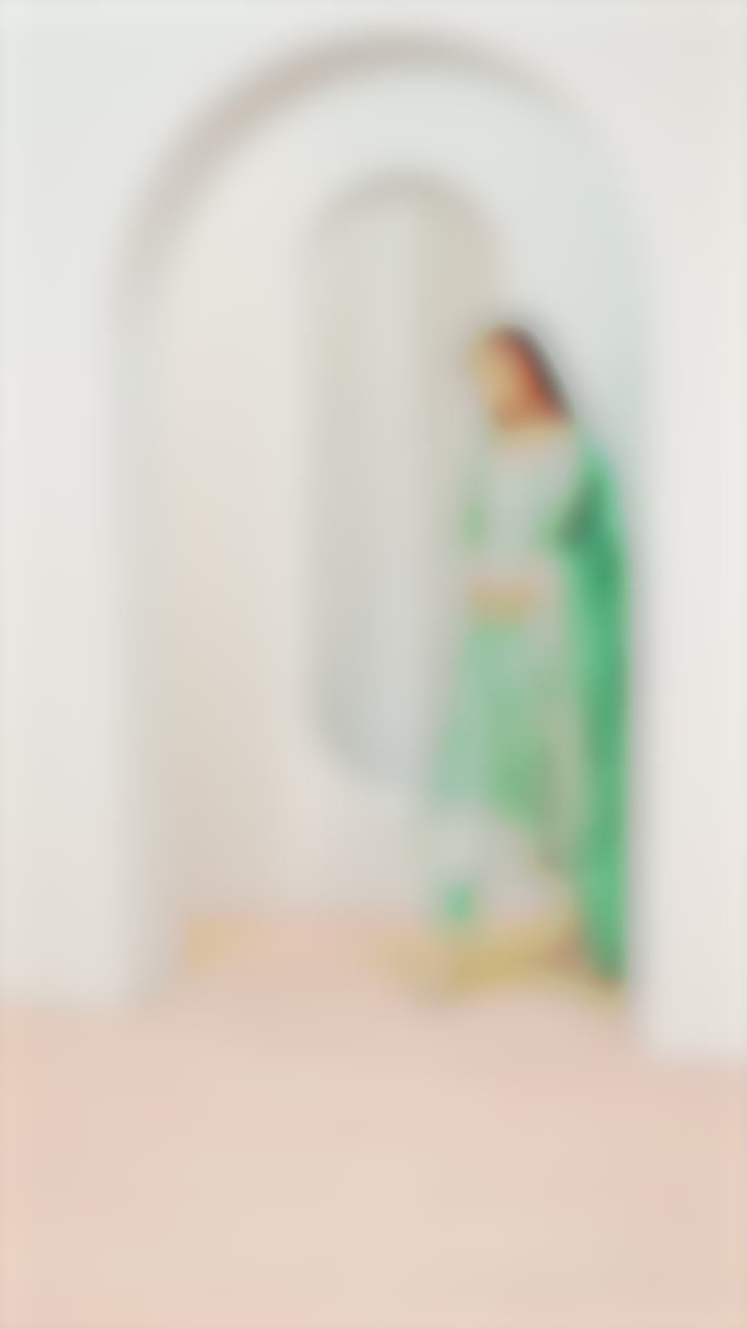Green Embroidered Silk Blend Straight Suits With Dupatta