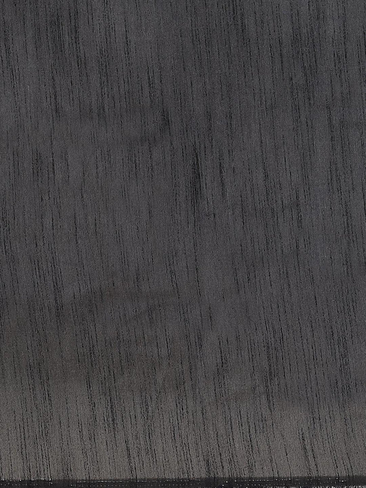 Blue Printed Chiffon Saree