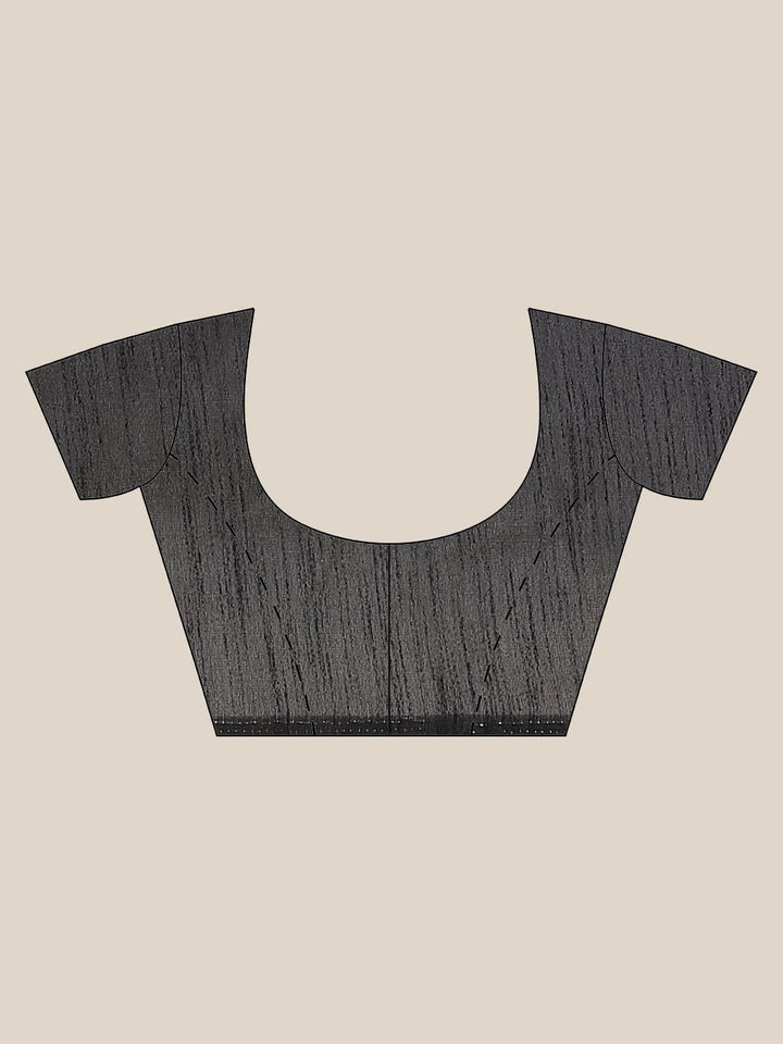 Blue Printed Chiffon Saree