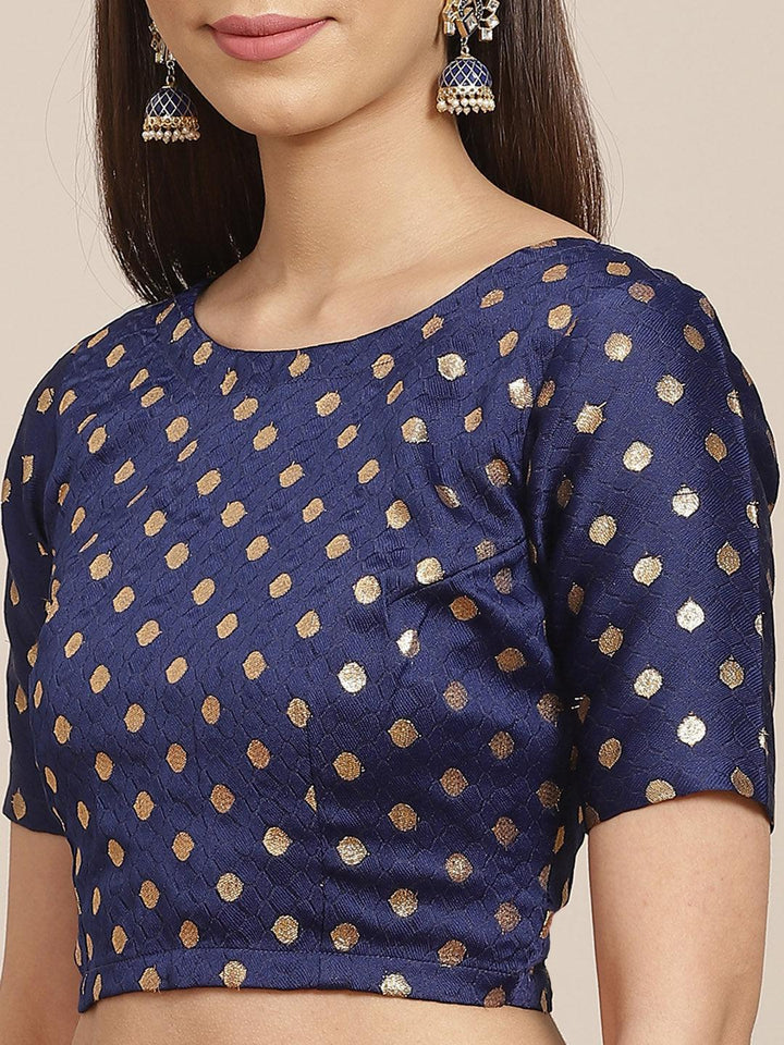 Red Woven Design Chiffon Saree