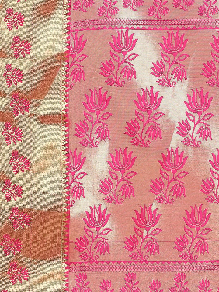 Blue Woven Design Brocade Saree