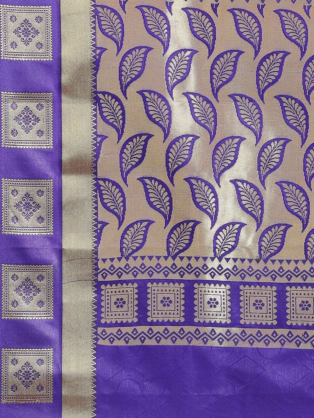 Pink Woven Design Brocade Saree - ShopLibas