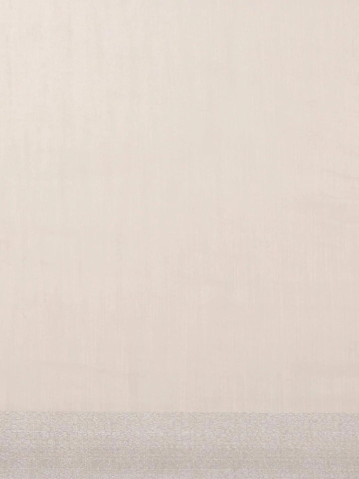 Pink Solid Cotton Saree