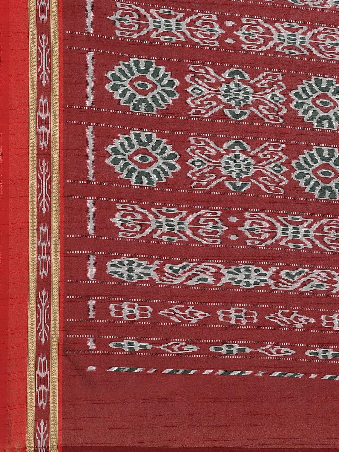 Blue Printed Cotton Saree - ShopLibas