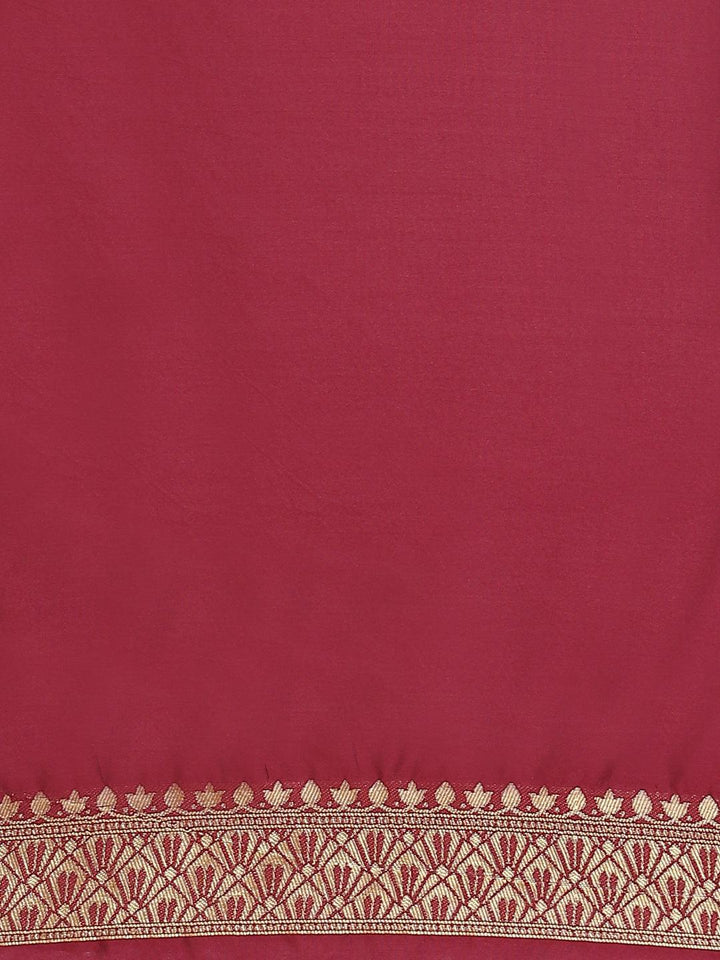 Purple Woven Design Brocade Saree