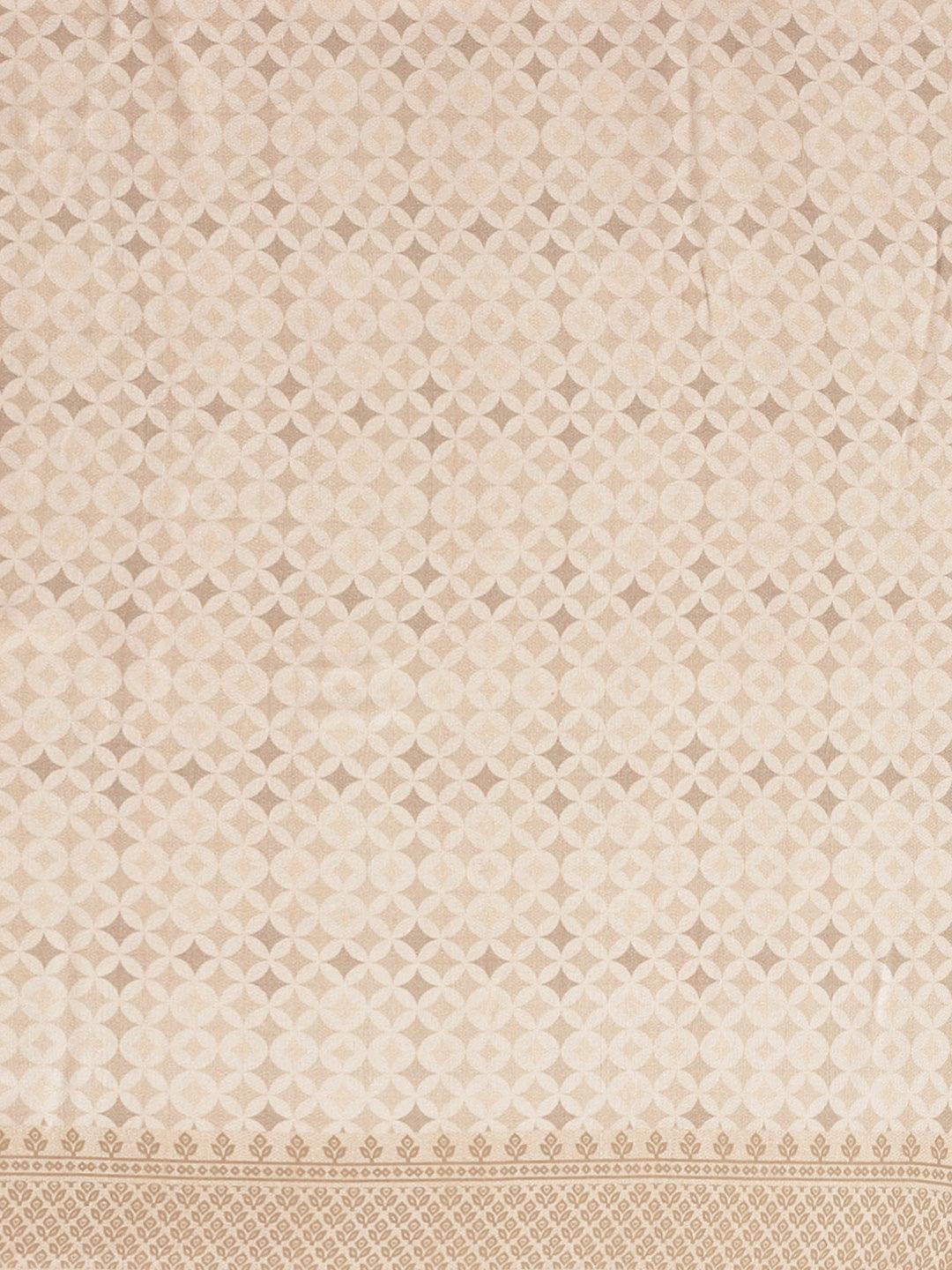 Multicoloured Printed Satin Saree - ShopLibas