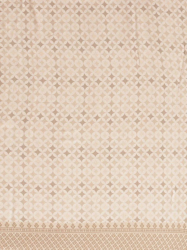 Multicoloured Printed Satin Saree