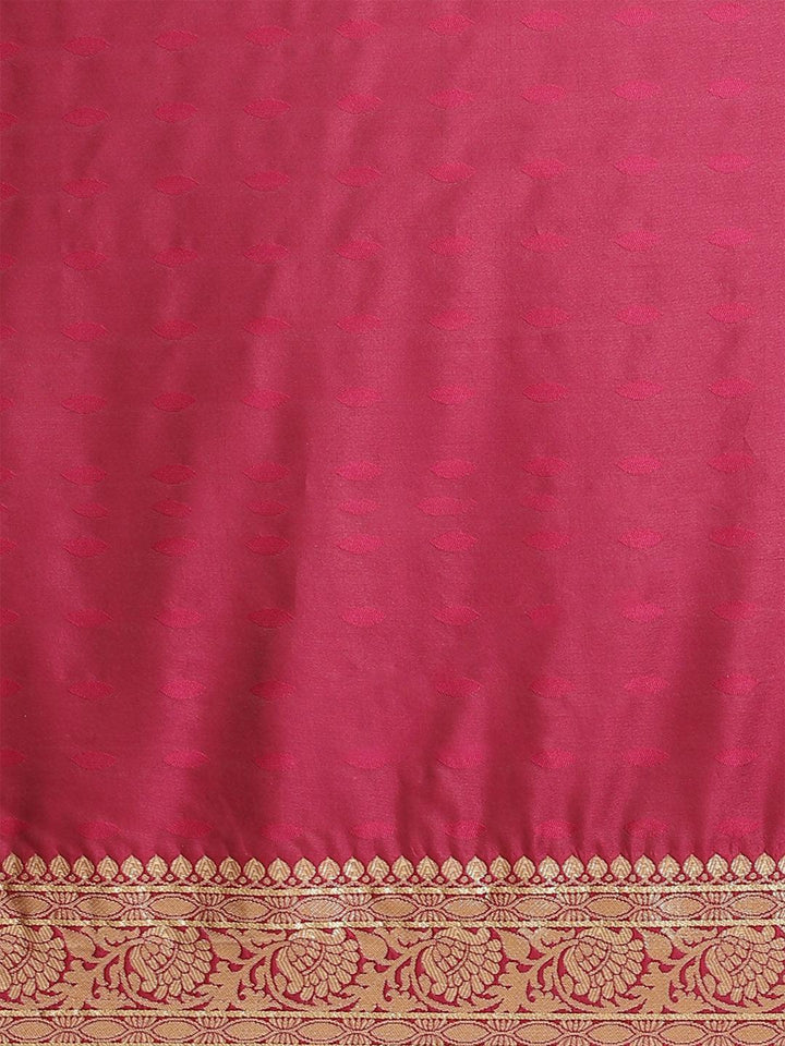 Purple Woven Design Brocade Saree