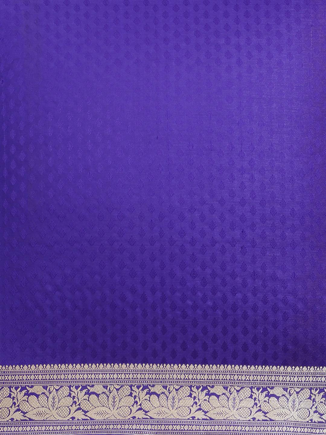 Orange Woven Design Brocade Saree - ShopLibas