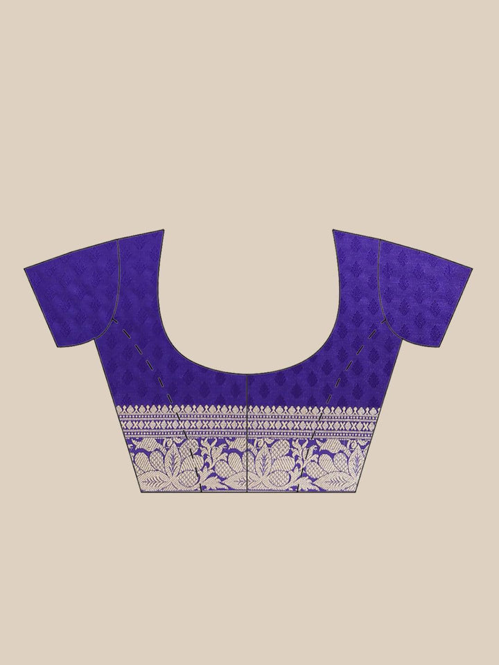 Orange Woven Design Brocade Saree