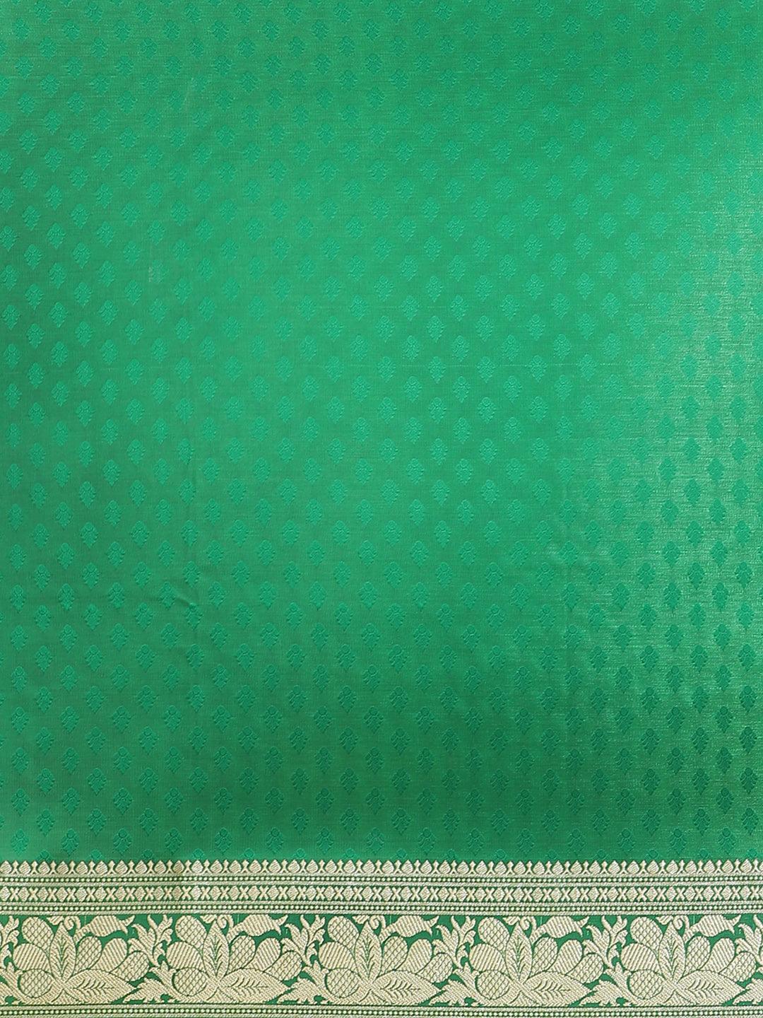 Pink Woven Design Brocade Saree - ShopLibas