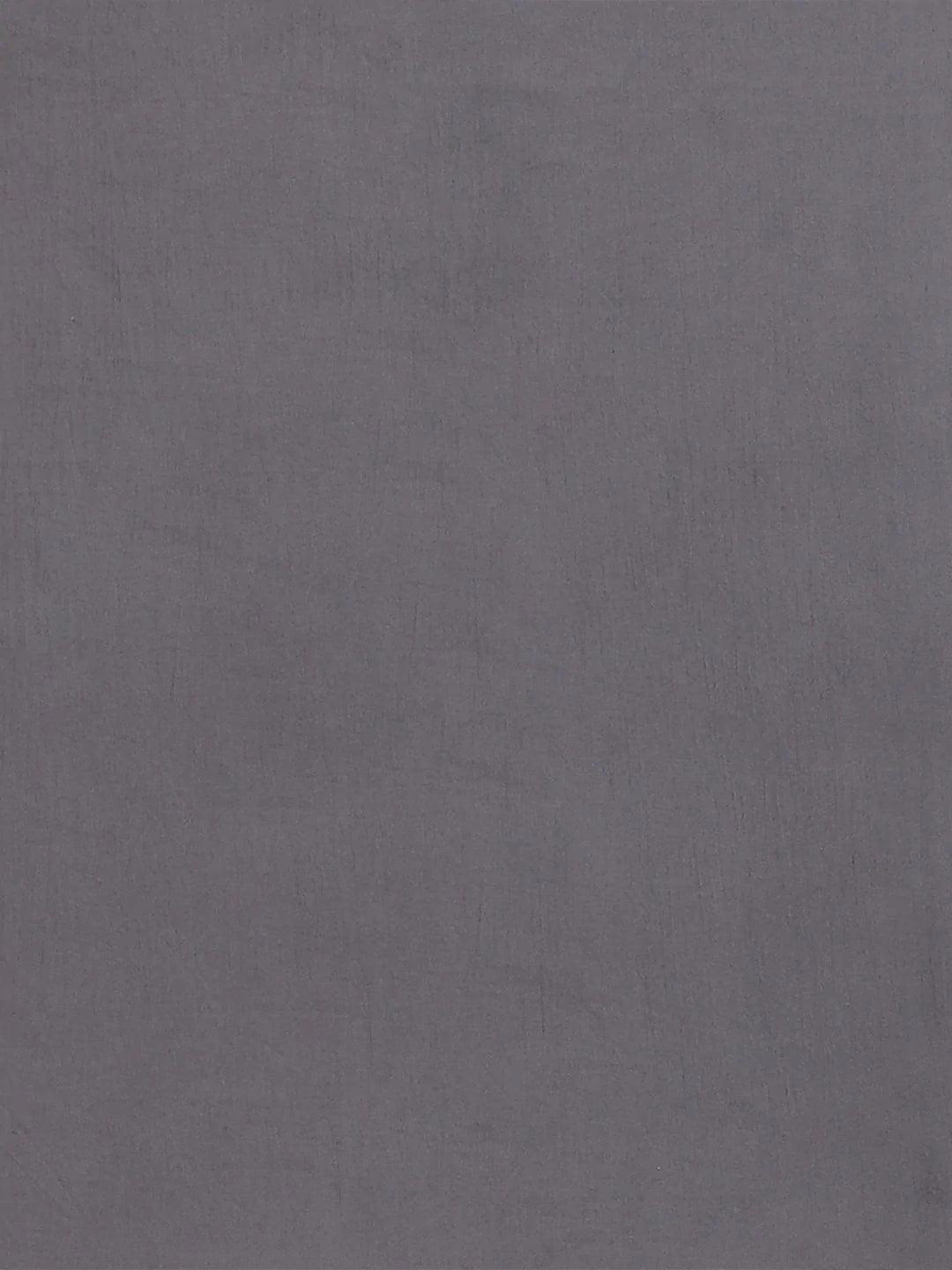 Black Printed Cotton Saree - ShopLibas