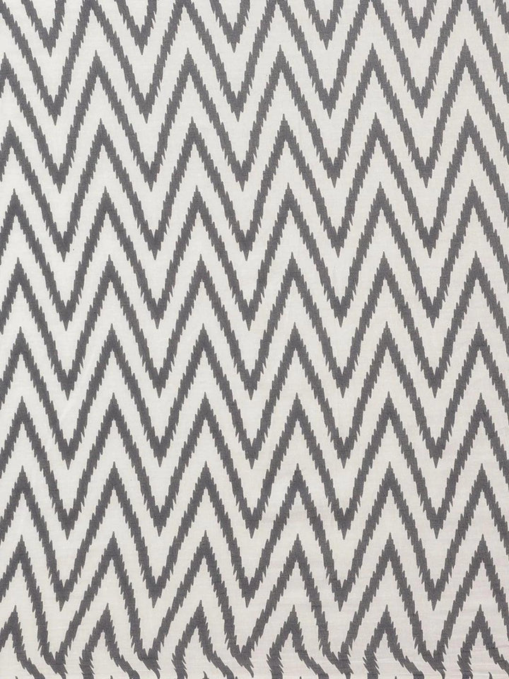 Yellow Printed Cotton Saree