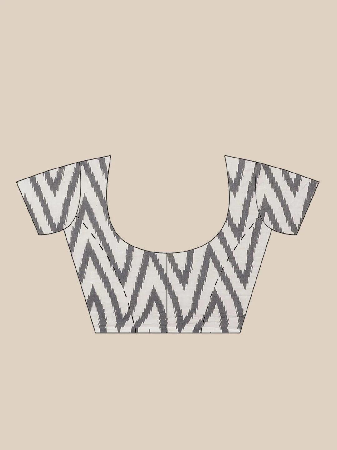 Pink Printed Cotton Saree - ShopLibas