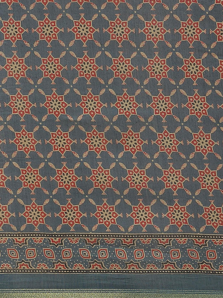 Multicoloured Chanderi Silk Saree