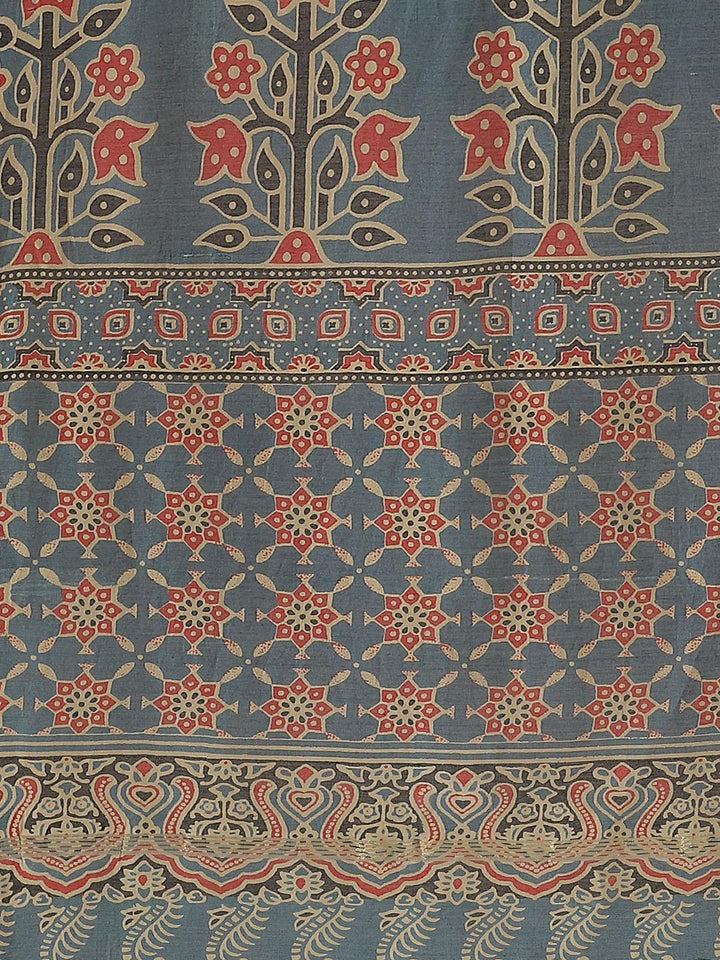 Multicoloured Chanderi Silk Saree