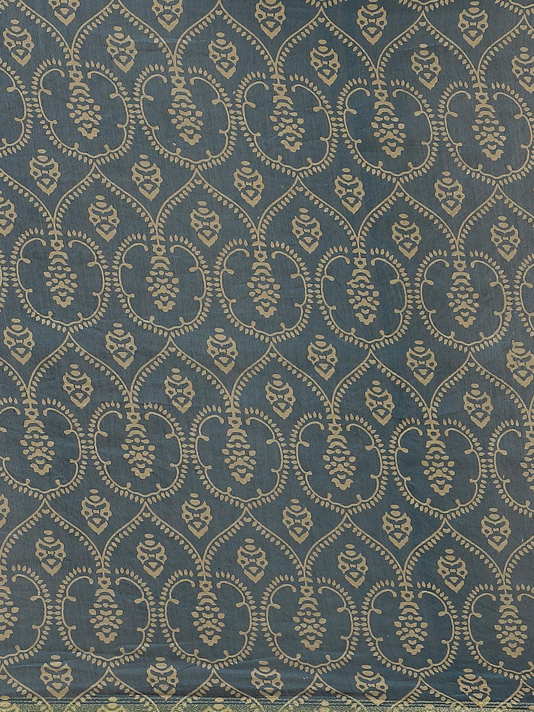 Multicoloured Chanderi Silk Saree - ShopLibas