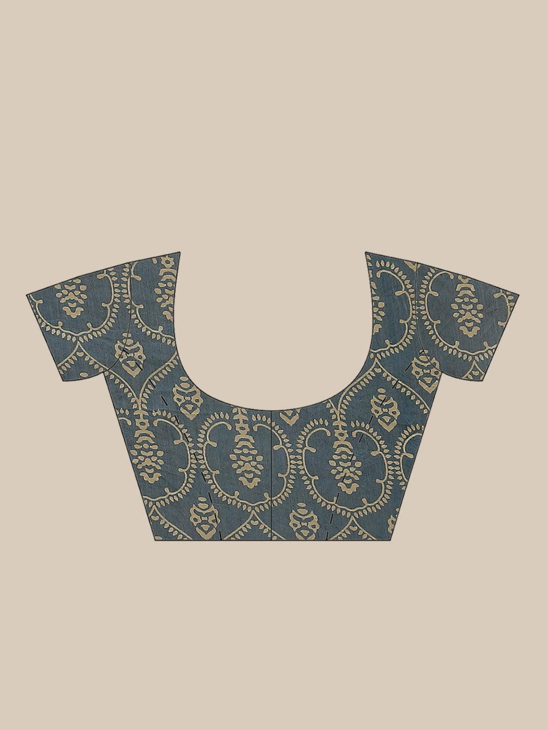 Multicoloured Chanderi Silk Saree - ShopLibas