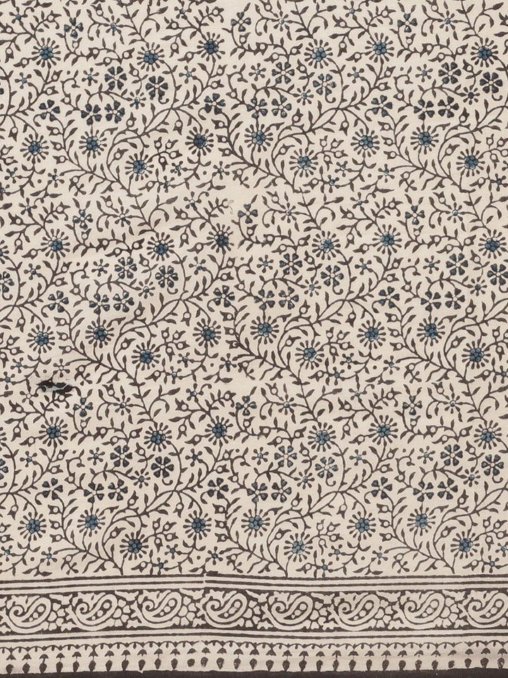 Multicoloured Printed Cotton Saree