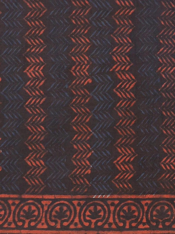 Multicoloured Printed Cotton Saree