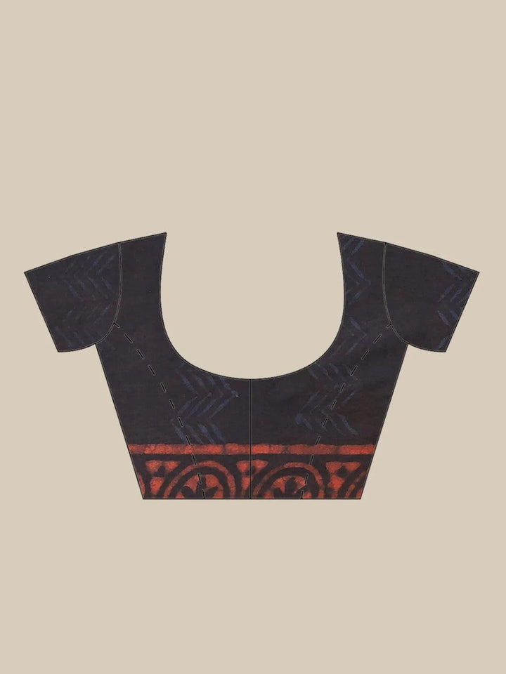 Multicoloured Printed Cotton Saree