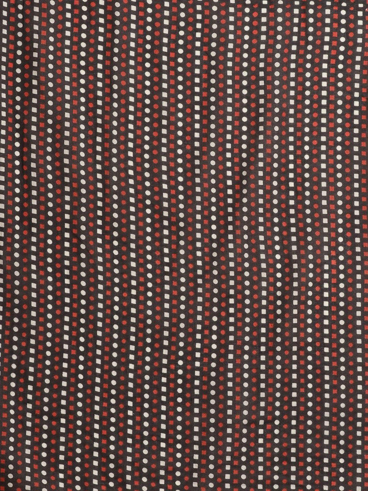 Off White Printed Cotton Saree